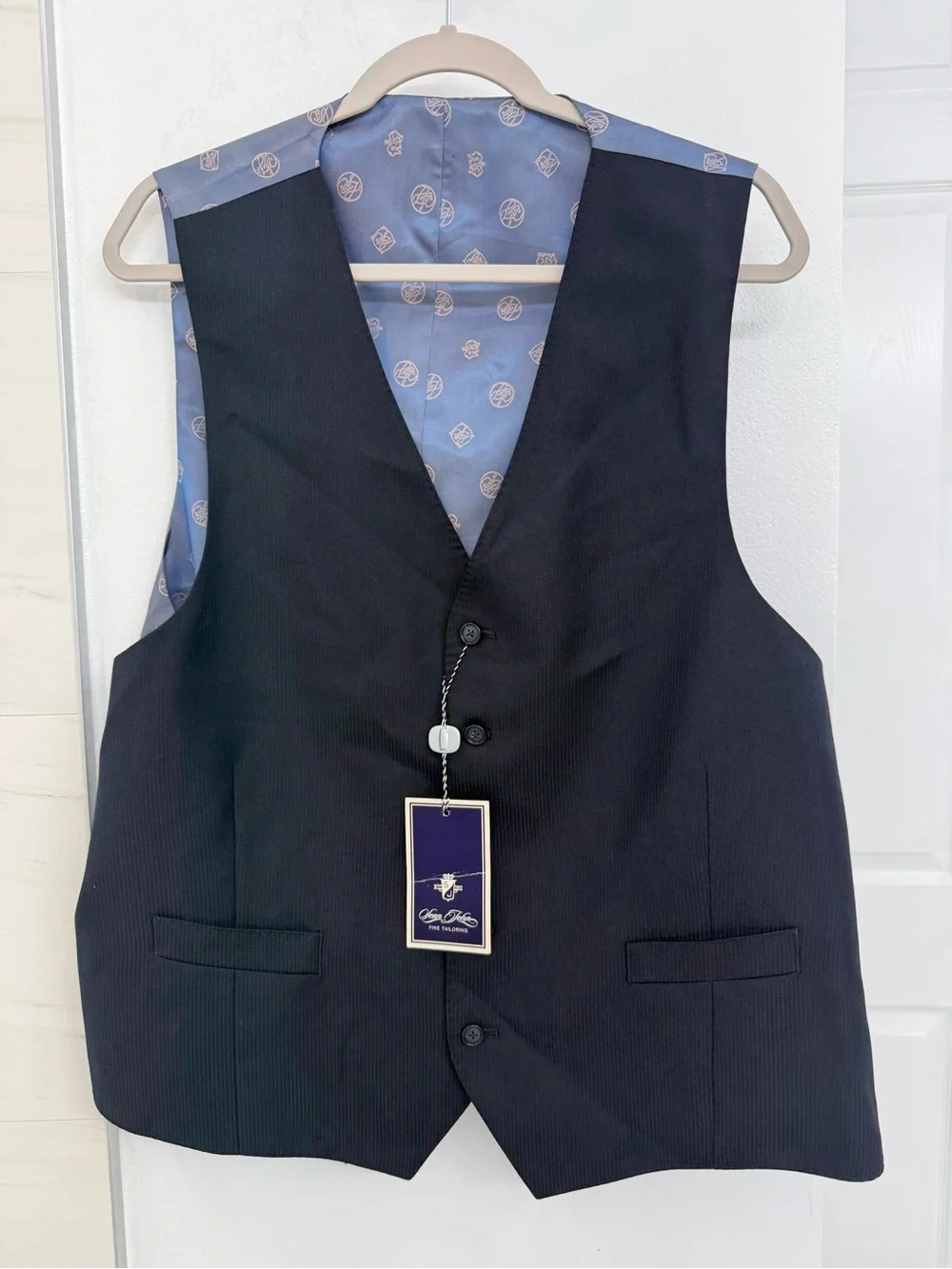 Sean John Navy Blue Suit Vest Size XL NWT